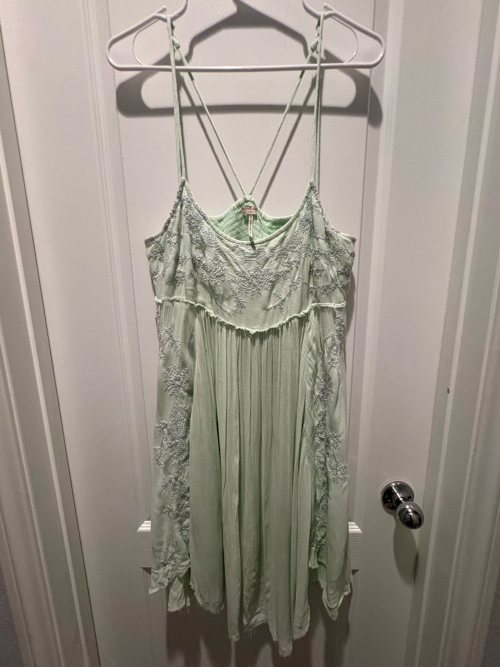Rare free people embroidered babydoll dress